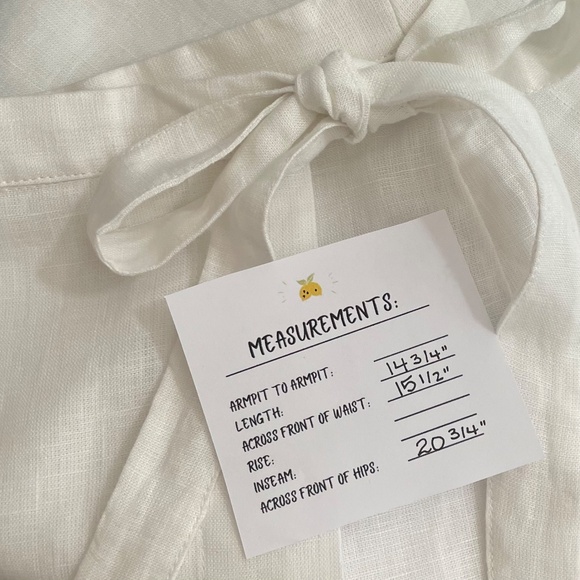 NWT!! J. CREW Wrap Skirt Linen Solid White Mini Tie Waist Preppy Lined Size 4 - Picture 15 of 15